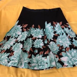 Pleated A-line Skirt